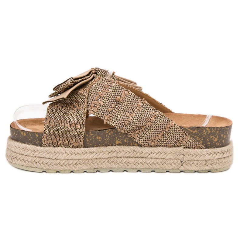 Vices Papuci de casă pe platformă maro 1 Vices Papuci de casă pe platformă maro 1