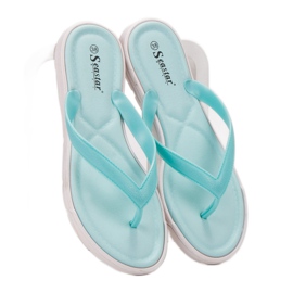 Seastar Flip-flops din cauciuc albastru 3