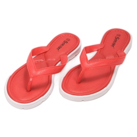 Seastar Flip-flops din cauciuc roșu 3
