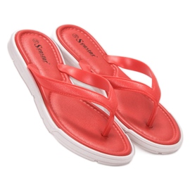 Seastar Flip-flops din cauciuc roșu 2