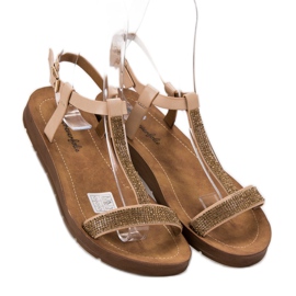 Forever Folie Sandale Cu Zirconiu Cubic maro 1