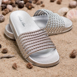 Bello Star Papuci de cauciuc pentru femei gri 2