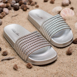 Bello Star Papuci de cauciuc pentru femei gri 1