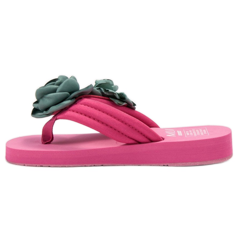 SHELOVET Flip-flops ușoare cu flori roz 1