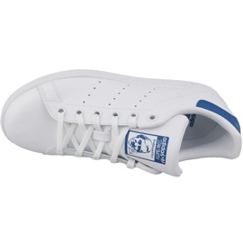 Pantofi albi Adidas Stan Smith Jr S74778 2