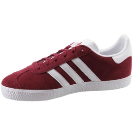 Pantofi Adidas Gazelle Jr CQ2874 roșii alb roșu 1