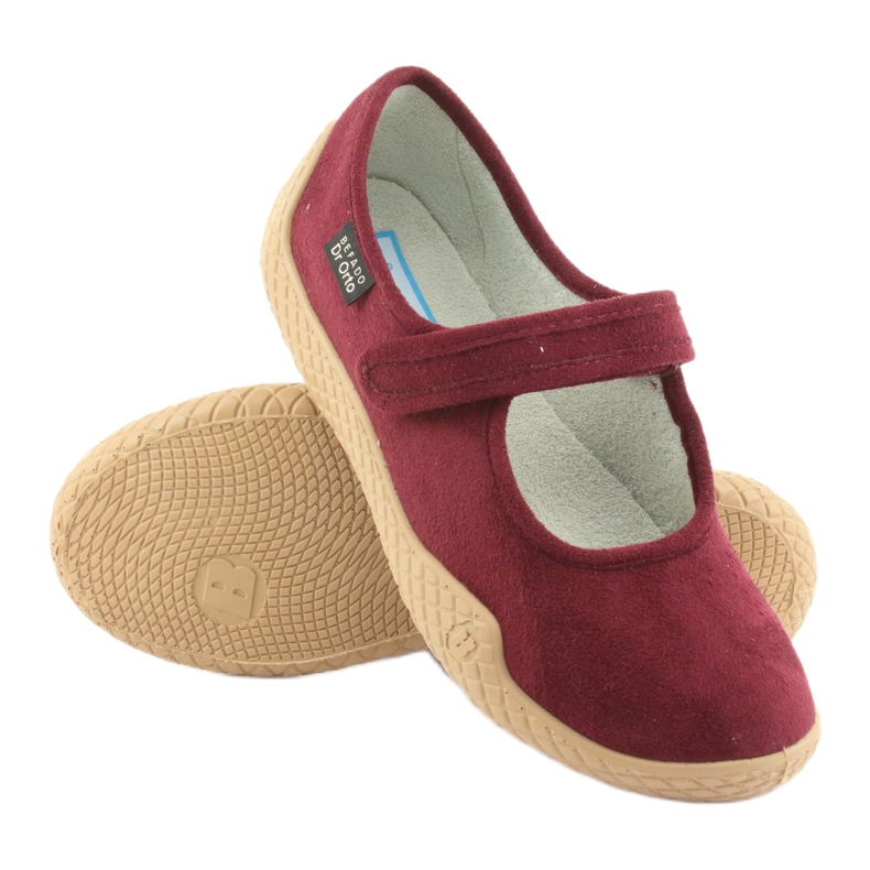 Pantofi dama Dr.ORTO Befado pu-young pu 197D003 visiniu roșu 3