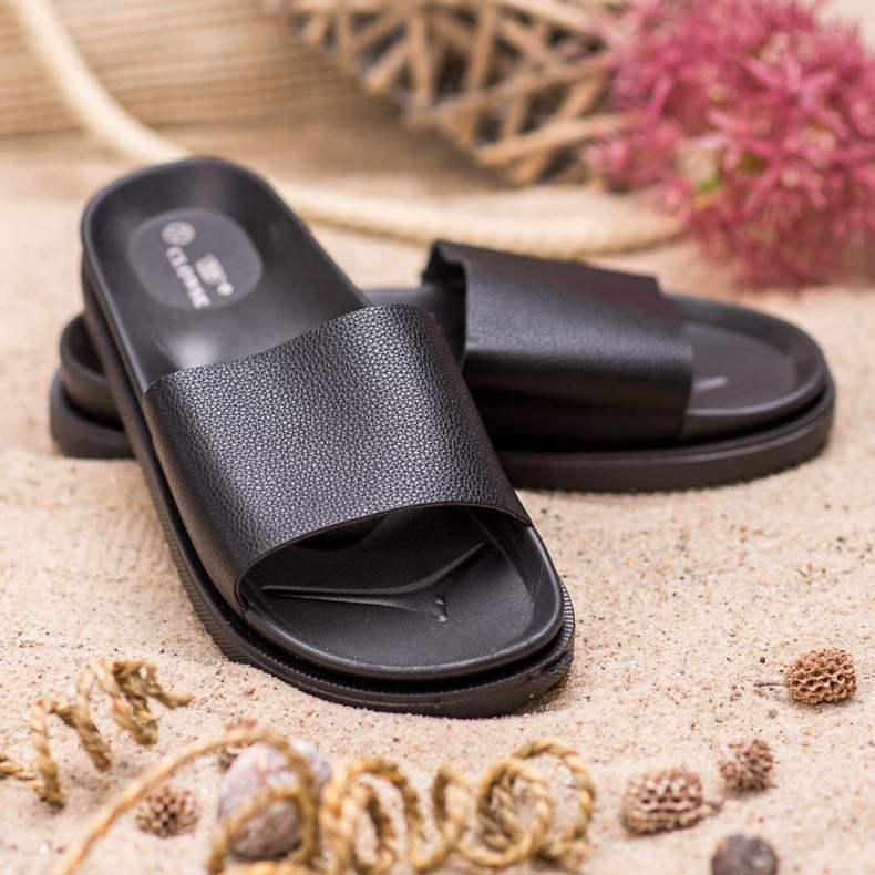 Clowse Papuci negri pentru femei negru 2