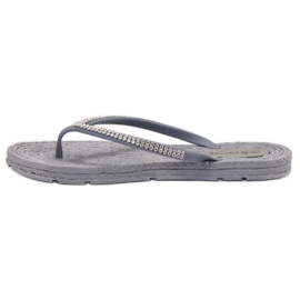Seastar Flip-flops Cu zirconiu cubic gri 2