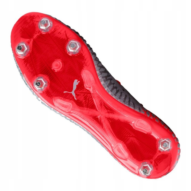 Ghete de fotbal Puma Future 4.1 Netfit Mx Sg M 105676-01 roșu gri 2