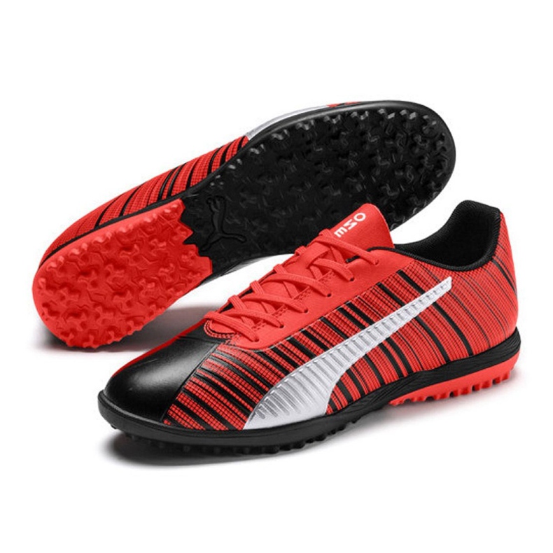 Ghete de fotbal Puma One 5.4 Tt M 105653 01 multicolor roșu 2