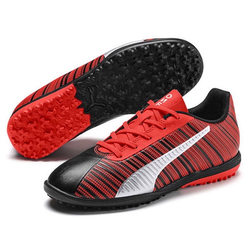Ghete de fotbal Puma One 5.4 Tt Jr 105662 01 multicolor roșu 2