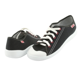Pantofi pentru tineret Befado 244Q019 alb negru 4