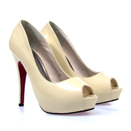 Stilete pe platformă Open 774 Beige bej 1