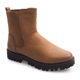 Cizme Wod Booties Jodhpur cu bandă elastică 976-PA Camel maro 1