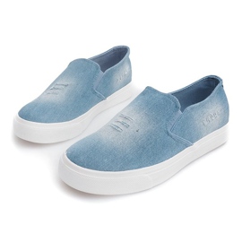 Blugi Slip On K-89 Blue albastru marin albastru 3