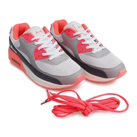 Adidași sport B306A-38 Alb negru gri multicolor 1