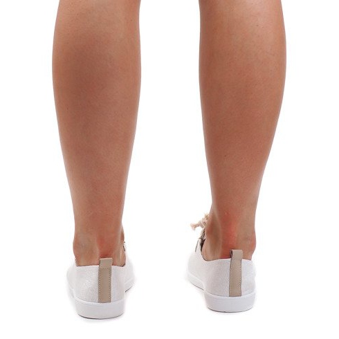 VT80-3 Adidași cu cordon argintiu gri 2