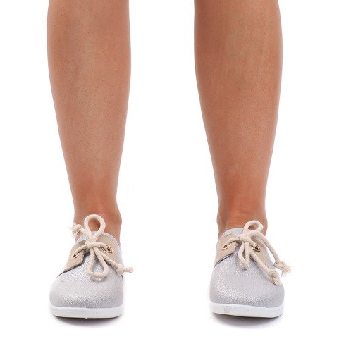 VT79-3 Adidași cu cordon argintiu gri 2