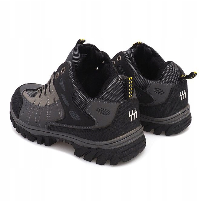 Pantofi de trekking bărbați gri M317 negru multicolor 2