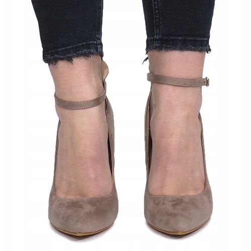 Kaki pompează pe un toc Heaven multicolor verde 1