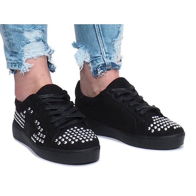 Adidași negri de la stele Angers negru 2