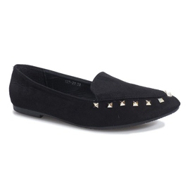 Slip-on-uri negre cu știfturi Hawen negru 1