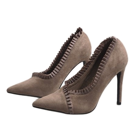 Tocuri înalte clasice maro C72P verde 1