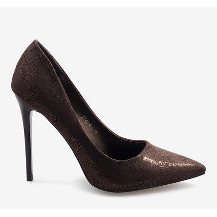 Tocuri înalte clasice maro AT-0596-L 2 Tocuri înalte clasice maro AT-0596-L 2