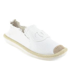 Espadrile alunecare albe NB273P-3 1