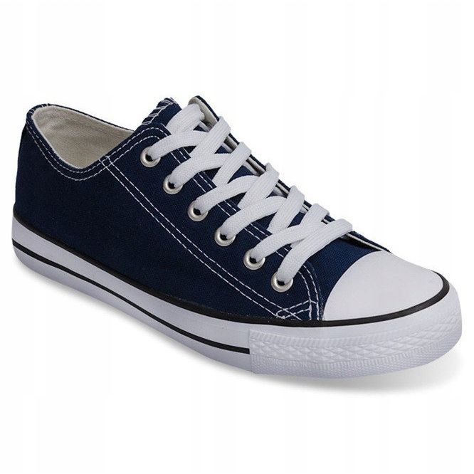 Adidași înalți 8223 Blue Navy albastru marin 1
