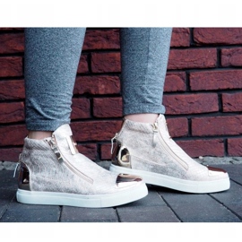 Adidași de top Q55 Gold de aur 1