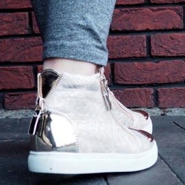 Adidași de top Q55 Gold de aur 2