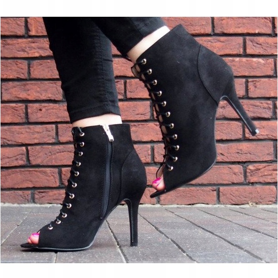 Cizme / cizme deschise Laila 5003 Negru 2 Cizme / cizme deschise Laila 5003 Negru 2