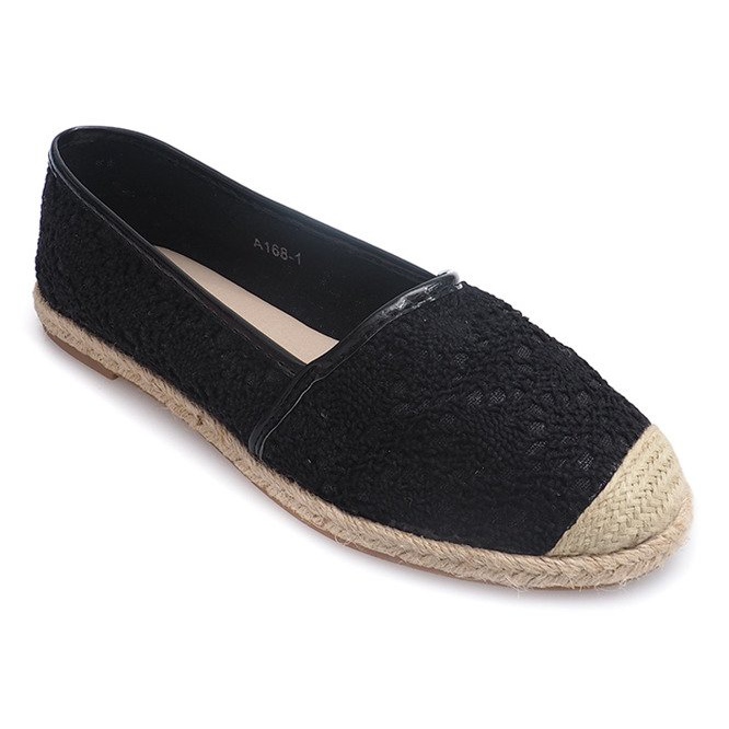 Espadrile pentru balerini A168 Negru 1