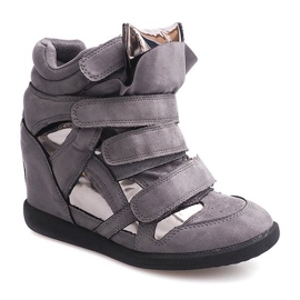 Tenisi Pană Cu Velcro 6041 Gri 2