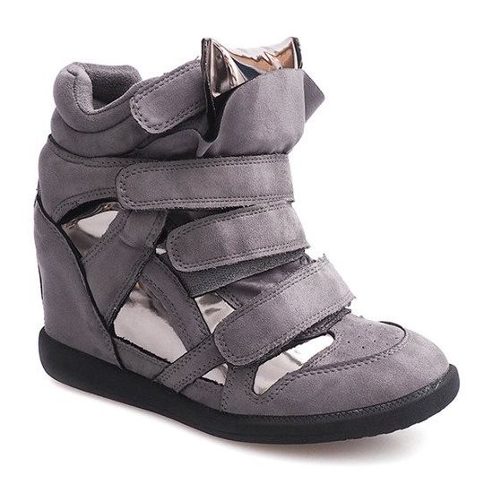 Tenisi Pană Cu Velcro 6041 Gri 2 Tenisi Pană Cu Velcro 6041 Gri 2