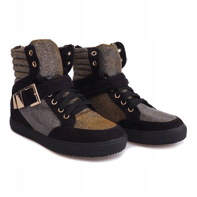 Adidași înalți 6981 negri negru 2