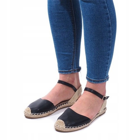 Sandale Espadrile Balerini 6351 Negru 1