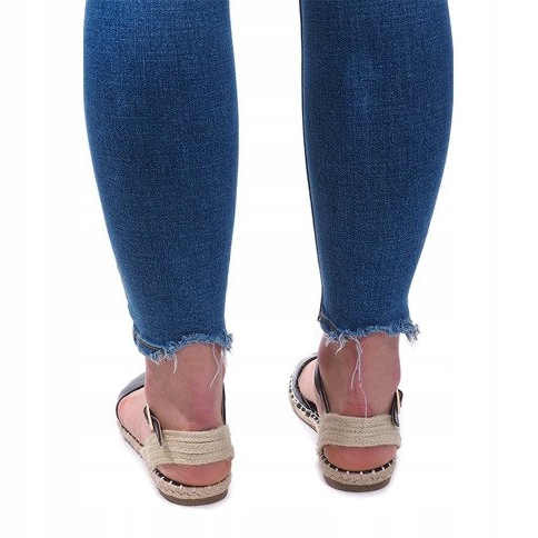 Sandale Espadrile Balerini 6351 Negru 2