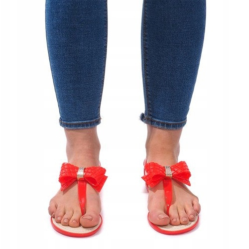 Sandale Decorate cu Arc 911 Roșu 2