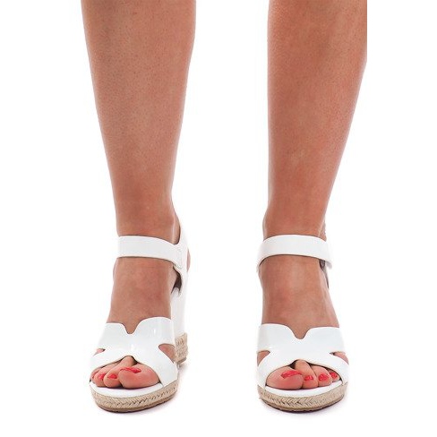 Sandale Wedge 5H5670 Alb maro 1