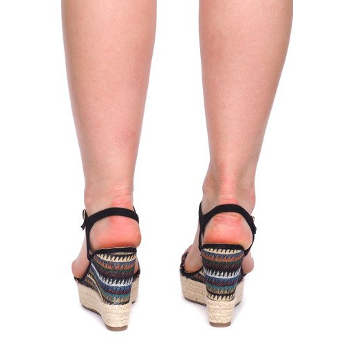 Sandale Wedge 100-540 Negru 1