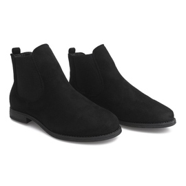 Ghete din piele de căprioară Jodhpur B2814-KB Negru 1