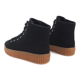 Cizme Creepers Pe Platforma Neagră AM-1103 negru 1