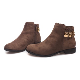 Cizme din piele de căprioară LL113 kaki verde 1