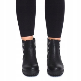 Cizme motorizate cu știfturi LL98 Negru 2