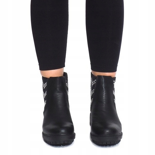 Cizme motorizate cu știfturi LL98 Negru 2