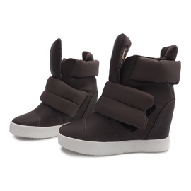 Adidași cald cu pene 01-3 kaki verde 1