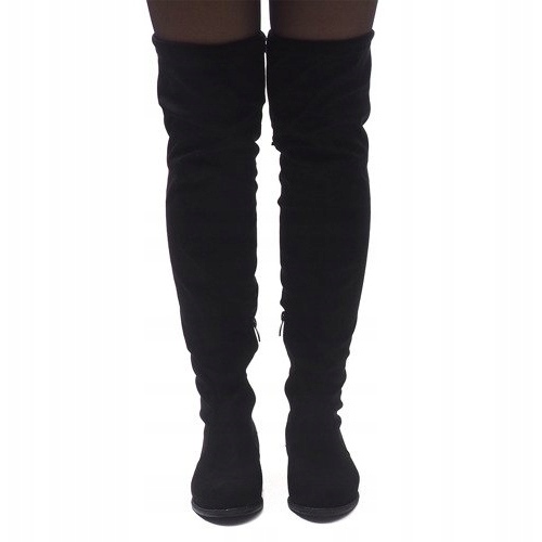 Cizme din piele de căprioară 30701 Negru 2 Cizme din piele de căprioară 30701 Negru 2